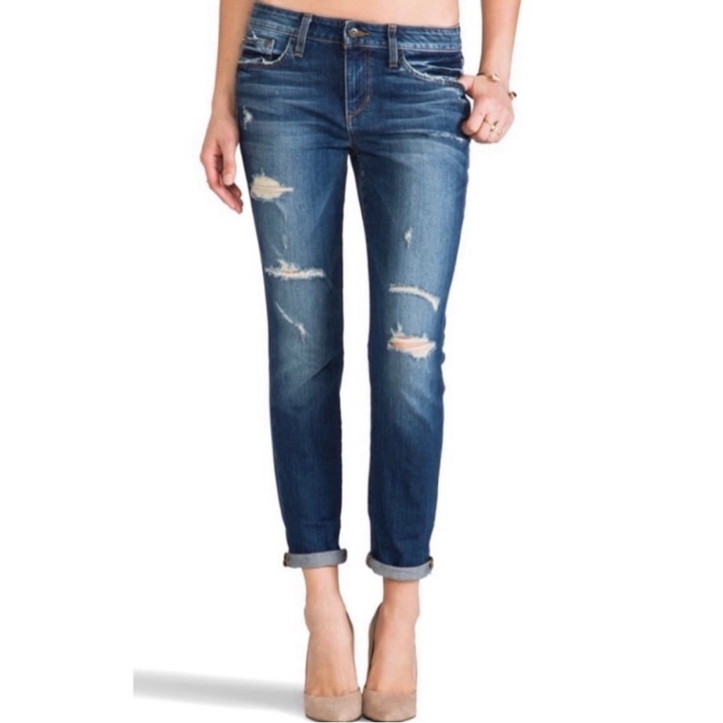 Joe’s Vintage Reserve “Tami” Skinny Ankle Distressed Blue Jeans Size 24